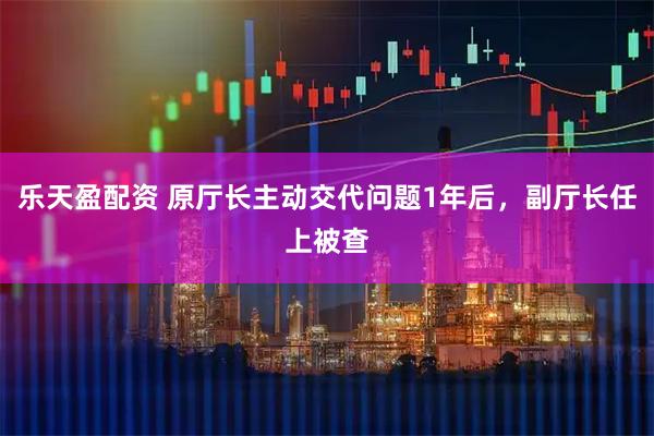 乐天盈配资 原厅长主动交代问题1年后，副厅长任上被查
