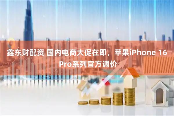 鑫东财配资 国内电商大促在即，苹果iPhone 16 Pro系列官方调价