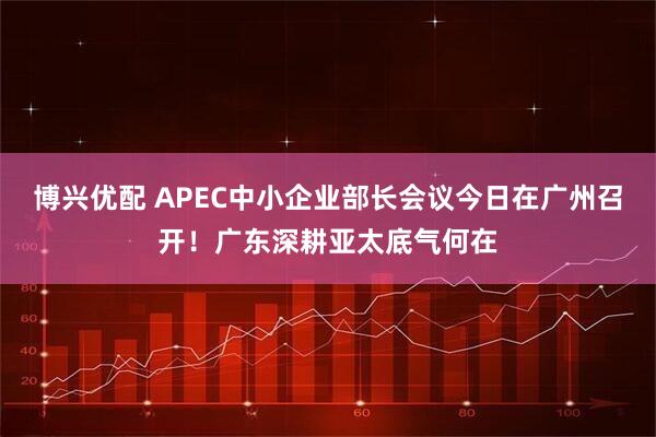 博兴优配 APEC中小企业部长会议今日在广州召开！广东深耕亚太底气何在